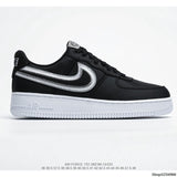 Authentic original Air Force 1 Low low-top versatile casual sports shoes Women's size 36-39 white red - Virtual Blue Store