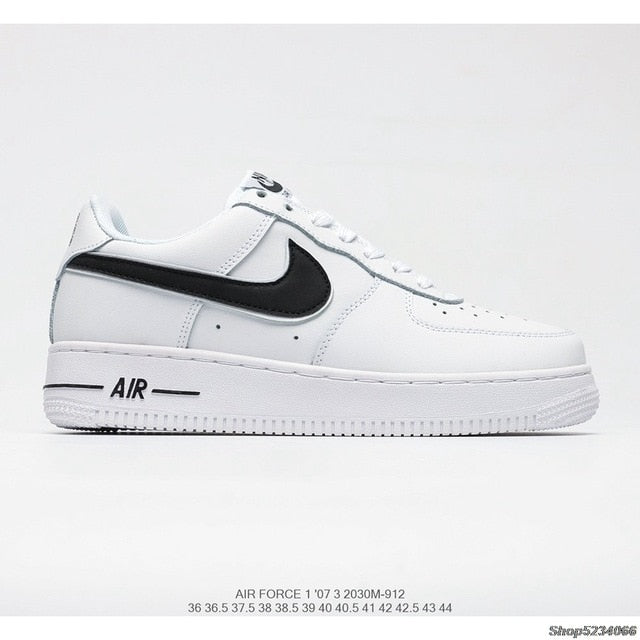 Authentic original Air Force 1 Low low-top versatile casual sports shoes Women's size 36-39 white red - Virtual Blue Store