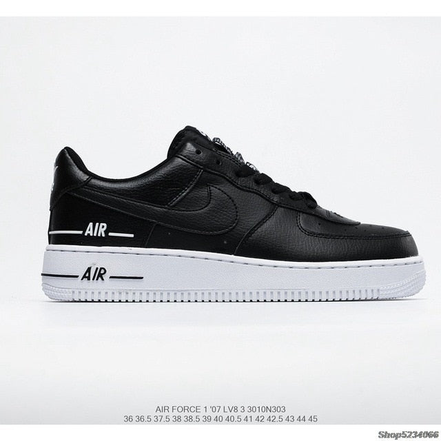 Authentic original Air Force 1 Low low-top versatile casual sports shoes Women's size 36-39 white red - Virtual Blue Store
