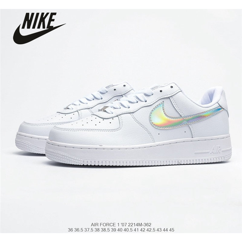Authentic original Air Force 1 Low low-top versatile casual sports shoes Women's size 36-39 white red - Virtual Blue Store