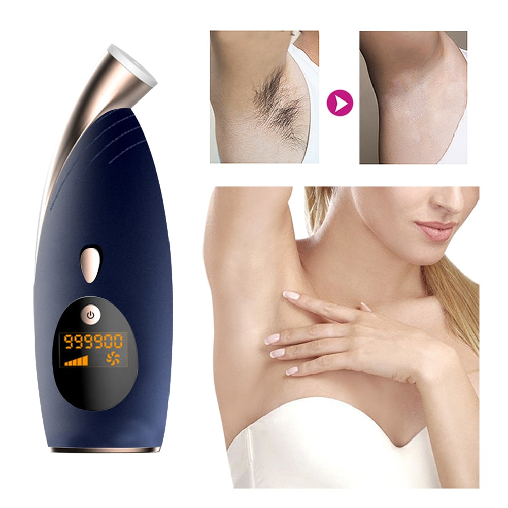LCD IPL Laser Epilator Painless Hair Removal Device for Women Bikini Face Body Mini Electric Body Facial Hair Remover - Virtual Blue Store