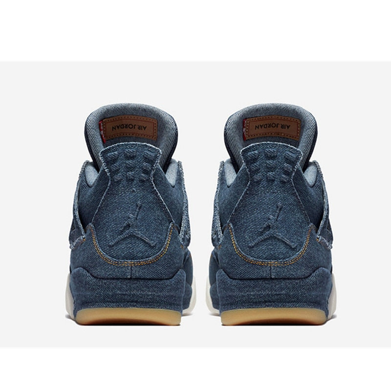Authentic original Air Jordan 4 Men Women Basketball Shoes Original High Quality Basketball Shoes - Virtual Blue Store