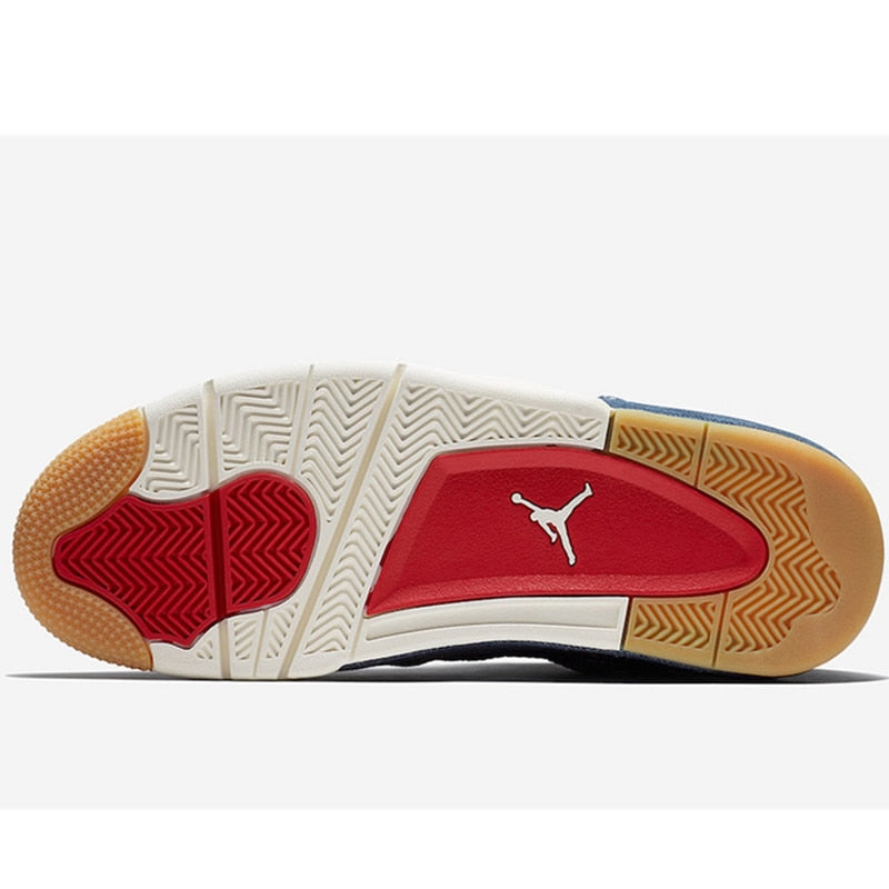 Authentic original Air Jordan 4 Men Women Basketball Shoes Original High Quality Basketball Shoes - Virtual Blue Store