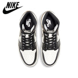 Original athlétique Air Jordan 1 haute OG AJ1 hommes chaussures basket-ball baskets Sport brisé panneau noir moka - Virtual Blue Store