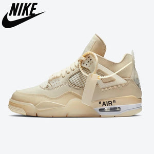 Original NlKE Air Jordan 4 Retro High Quality Jumpman AJ4 Men's Basketball Shoes Comfortable Breathable Women Sneakers - Virtual Blue Store