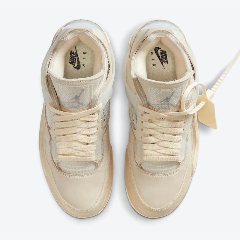 Original NlKE Air Jordan 4 Retro High Quality Jumpman AJ4 Men's Basketball Shoes Comfortable Breathable Women Sneakers - Virtual Blue Store