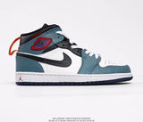 New Arrival Original Air Jordan 1 X Off White AJ1 Basketball Shoes Leisure Shoes Most Popular Classical Shoes Breathable - Virtual Blue Store