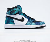 New Arrival Original Air Jordan 1 X Off White AJ1 Basketball Shoes Leisure Shoes Most Popular Classical Shoes Breathable - Virtual Blue Store