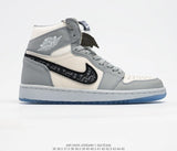 New Arrival Original Air Jordan 1 X Off White AJ1 Basketball Shoes Leisure Shoes Most Popular Classical Shoes Breathable - Virtual Blue Store