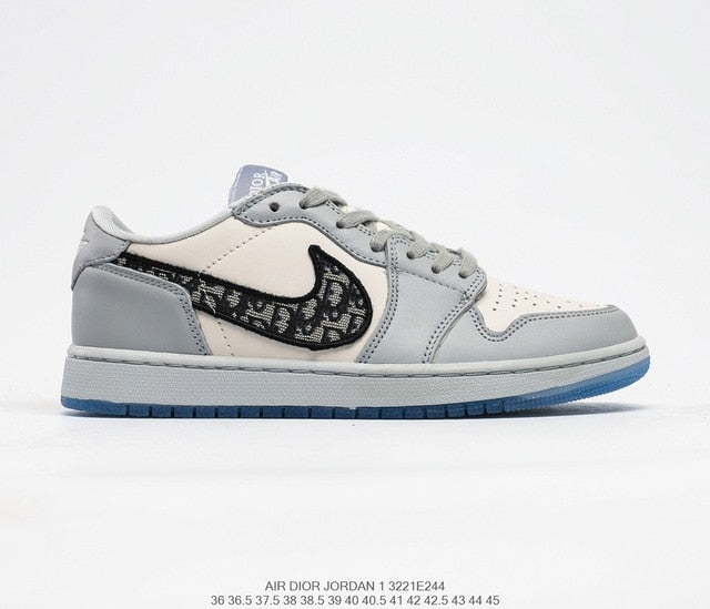 New Arrival Original Air Jordan 1 X Off White AJ1 Basketball Shoes Leisure Shoes Most Popular Classical Shoes Breathable - Virtual Blue Store