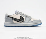 New Arrival Original Air Jordan 1 X Off White AJ1 Basketball Shoes Leisure Shoes Most Popular Classical Shoes Breathable - Virtual Blue Store