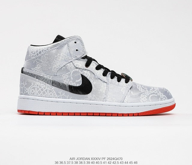 New Arrival Original Air Jordan 1 X Off White AJ1 Basketball Shoes Leisure Shoes Most Popular Classical Shoes Breathable - Virtual Blue Store