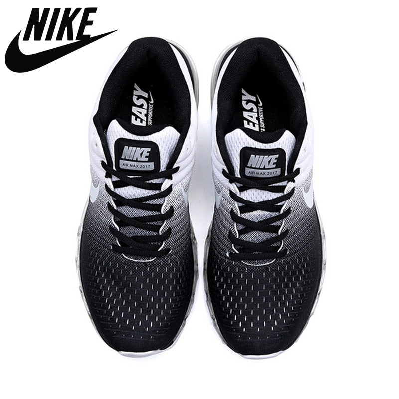 Original Authentic Air Max 2017 Black White Comforbale Breathable Outdoor Sports Sneakers Men Shoes Size 40-45 - Virtual Blue Store