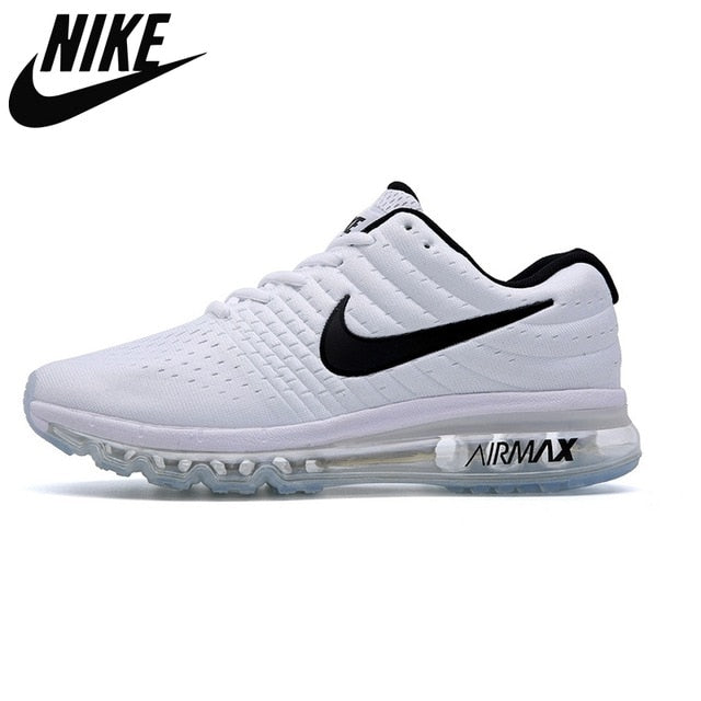 Original Authentic Air Max 2017 Black White Comforbale Breathable Outdoor Sports Sneakers Men Shoes Size 40-45 - Virtual Blue Store
