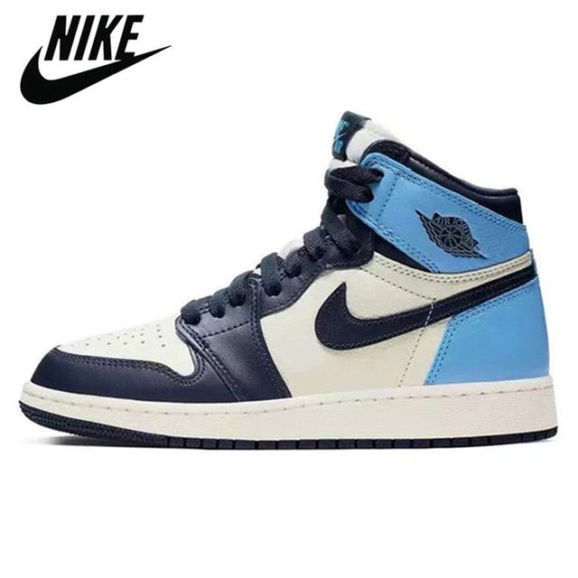 Original New Arrival Air Jordan Retro 1 AJ1 University Dark Mocha Green Women Men Basketball Shoes Sports Sneakers 36-46 - Virtual Blue Store