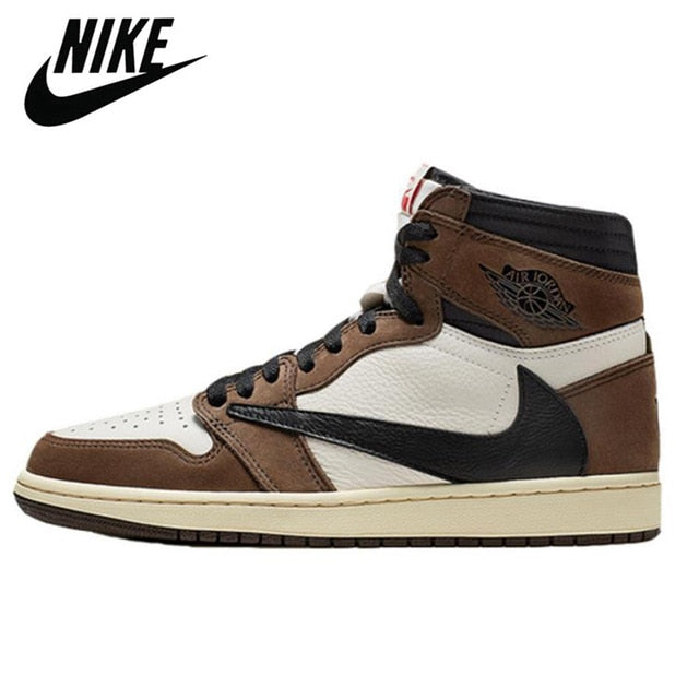 Original New Arrival Air Jordan Retro 1 AJ1 University Dark Mocha Green Women Men Basketball Shoes Sports Sneakers 36-46 - Virtual Blue Store