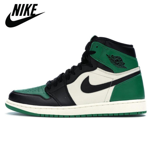 Original New Arrival Air Jordan Retro 1 AJ1 University Dark Mocha Green Women Men Basketball Shoes Sports Sneakers 36-46 - Virtual Blue Store