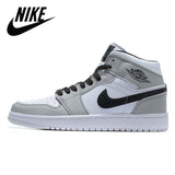 Original New Arrival Air Jordan Retro 1 AJ1 University Dark Mocha Green Women Men Basketball Shoes Sports Sneakers 36-46 - Virtual Blue Store