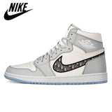 Original New Arrival Air Jordan Retro 1 AJ1 University Dark Mocha Green Women Men Basketball Shoes Sports Sneakers 36-46 - Virtual Blue Store