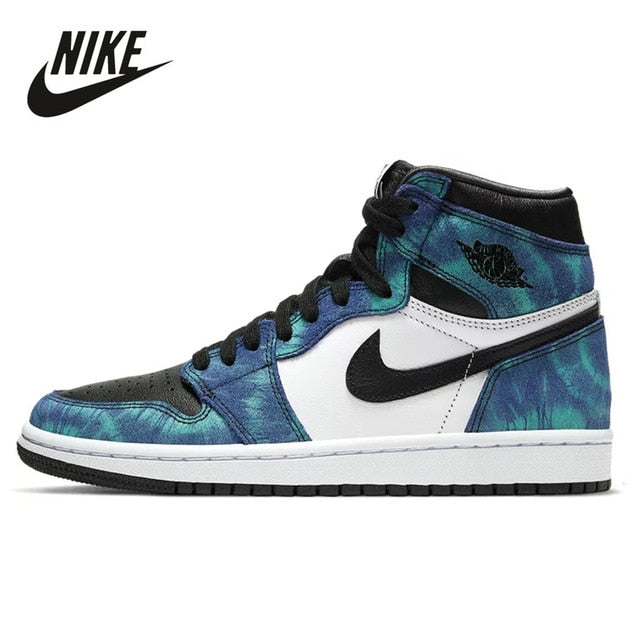 Original New Arrival Air Jordan Retro 1 AJ1 University Dark Mocha Green Women Men Basketball Shoes Sports Sneakers 36-46 - Virtual Blue Store