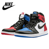 Original New Arrival Air Jordan Retro 1 AJ1 University Dark Mocha Green Women Men Basketball Shoes Sports Sneakers 36-46 - Virtual Blue Store
