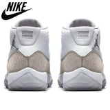 Original Authentic Original Air Jordan Retro 11 Men Basketball Shoes Metallic Silver Comfortable Breathable Sneakers 36-47 - Virtual Blue Store