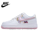 Hot Sale NIKE-Zapatillas Air Force 1 AF1 Low Flowers Sneakers Women Sports Fashion Casual Flat Shoes - Virtual Blue Store
