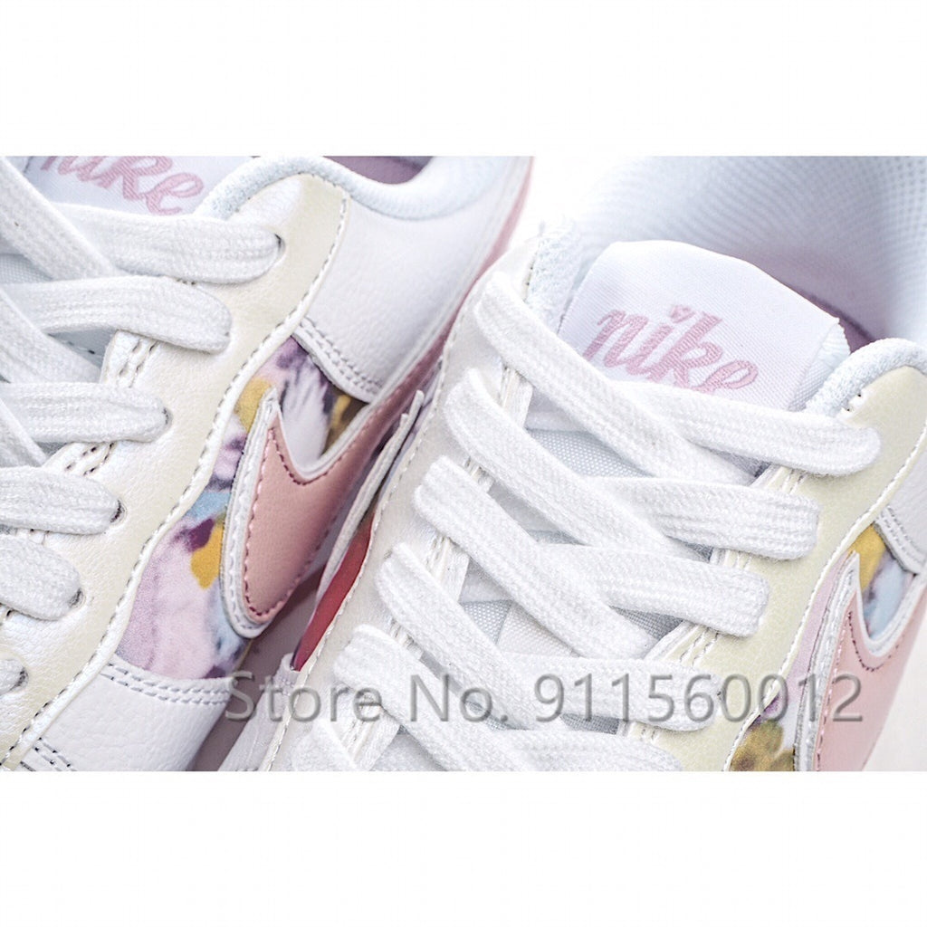 Hot Sale NIKE-Zapatillas Air Force 1 AF1 Low Flowers Sneakers Women Sports Fashion Casual Flat Shoes - Virtual Blue Store