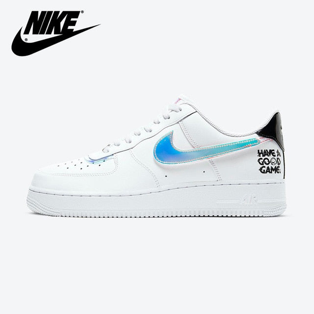NIKE-Zapatillas Air Force 1 AF1 Unisex CD0710 Air Force One Para Caminar Men Women Sneakers Flat Skate Casual Shoes - Virtual Blue Store