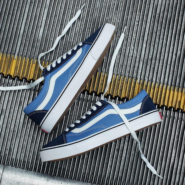 Classic Women old claret skools Vulcanized canvas Shoes unisex low top street wine red skateboarding shoes Men's black sneakers - Virtual Blue Store