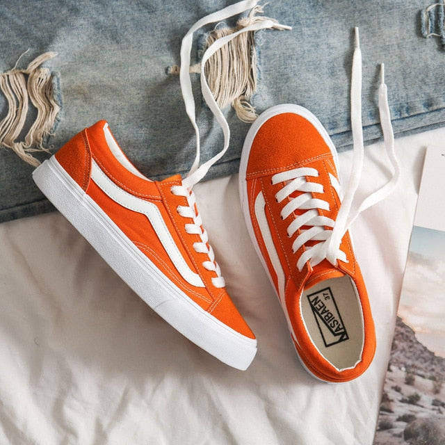 Classic Women old claret skools Vulcanized canvas Shoes unisex low top street wine red skateboarding shoes Men's black sneakers - Virtual Blue Store