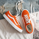 Classic Women old claret skools Vulcanized canvas Shoes unisex low top street wine red skateboarding shoes Men's black sneakers - Virtual Blue Store