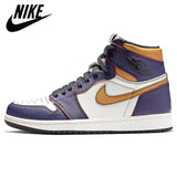 OG Hot Sale Air Jordan Retro 1 AJ1 University Blue Dark Mocha Luncky Green Women Men Basketball Shoes Sports Sneakers 36-46 - Virtual Blue Store