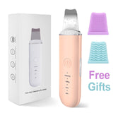 Ultrasonic Skin Scrubber Vibration Face Spatula Blackhead Remover Facial Scrubber Shovel Clean Cavitation Peeling Facial Lifting - Virtual Blue Store
