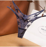 VDOGRIR Sexy Women Lace Panties Underwear Thin Belt Thongs Low Waist G-String Hot Woman String Low Waist Lady Lingerie Tanga - Virtual Blue Store