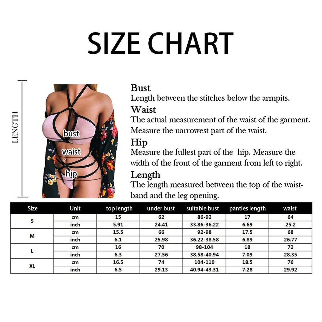 Hot Women's Bra Brief Sets Sexy Ladies Set Nightwear Underwear G-string Thong Babydoll Sleepwear Dresses - Virtual Blue Store