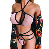 Hot Women's Bra Brief Sets Sexy Ladies Set Nightwear Underwear G-string Thong Babydoll Sleepwear Dresses - Virtual Blue Store