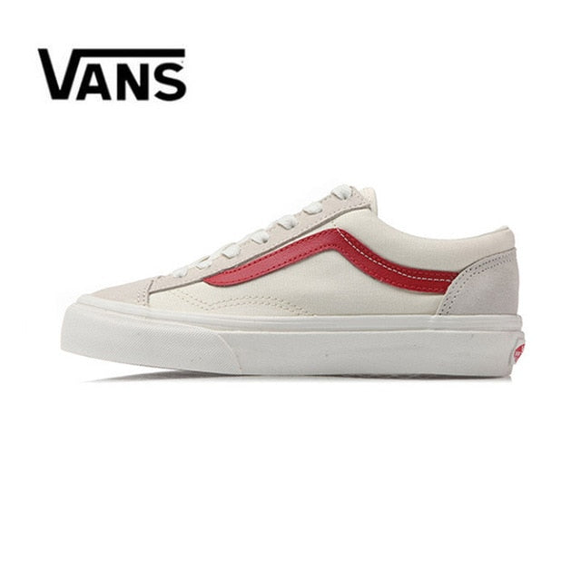 D'origine Vans Old Skool Hommes Baskets En Toile Rouge Noir Confortable En Plein Air Femmes Chaussures de Skateboard Taille 36-4 - Virtual Blue Store