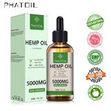 100% Organic Hemp Seeds Oil 30ml Contains 5000-10000 mg Flower Element Effective for Relax mind Body anti-anxiety Sleep better