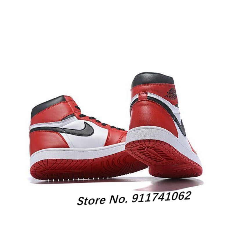 2021 New Air 1 Men FileRecv AJ 1 Chicago Red mid-top basketball shoes size Comfortable Woman Size 36-46 - Virtual Blue Store