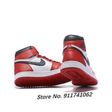 2021 New Air 1 Men FileRecv AJ 1 Chicago Red mid-top basketball shoes size Comfortable Woman Size 36-46 - Virtual Blue Store