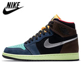 Air Retro 1 Basketball Shoes For Men And Women Authentic Original Footwear Bio Hack AJ1 Travis Scott UNC Twist - Virtual Blue Store