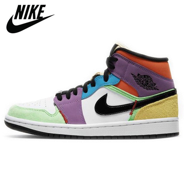 Air Retro 1 Basketball Shoes For Men And Women Authentic Original Footwear Bio Hack AJ1 Travis Scott UNC Twist - Virtual Blue Store