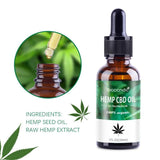 Organic Hemp Seed Essential Oils Herbal Drops Moisturizing Anti Anxiety Body Massage Sleep Enhance Stress Pain Relieve Skin Care - Virtual Blue Store