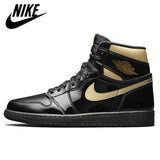 Authentic air   retro 1 um aj1 universidade azul escuro mocha luncky verde feminino masculino tênis de basquete esportes - Virtual Blue Store