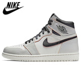 Authentic air   retro 1 um aj1 universidade azul escuro mocha luncky verde feminino masculino tênis de basquete esportes - Virtual Blue Store