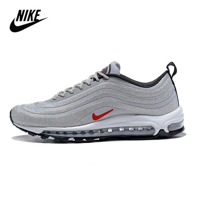 Original air max 97 sean wotherspoon almofada de ar sapatos masculinos tamanho 40-46 fosco prata arco-íris - Virtual Blue Store