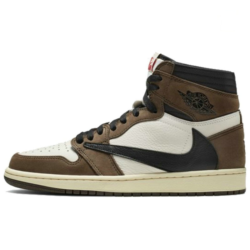 Travis scott x air   1 aj1 retro baixa alta og ts sp CD4487-100 cactus jack masculino tênis de basquete esportes - Virtual Blue Store