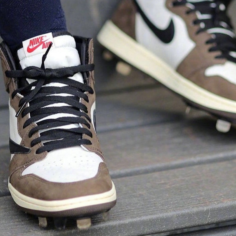 Travis scott x air   1 aj1 retro baixa alta og ts sp CD4487-100 cactus jack masculino tênis de basquete esportes - Virtual Blue Store