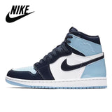 Ar original   1 obsidian alta retro og tribunal tênis de basquete masculino feminino - Virtual Blue Store